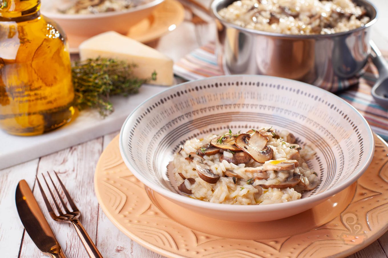 Risoto de cogumelos - foto: naminhapanela