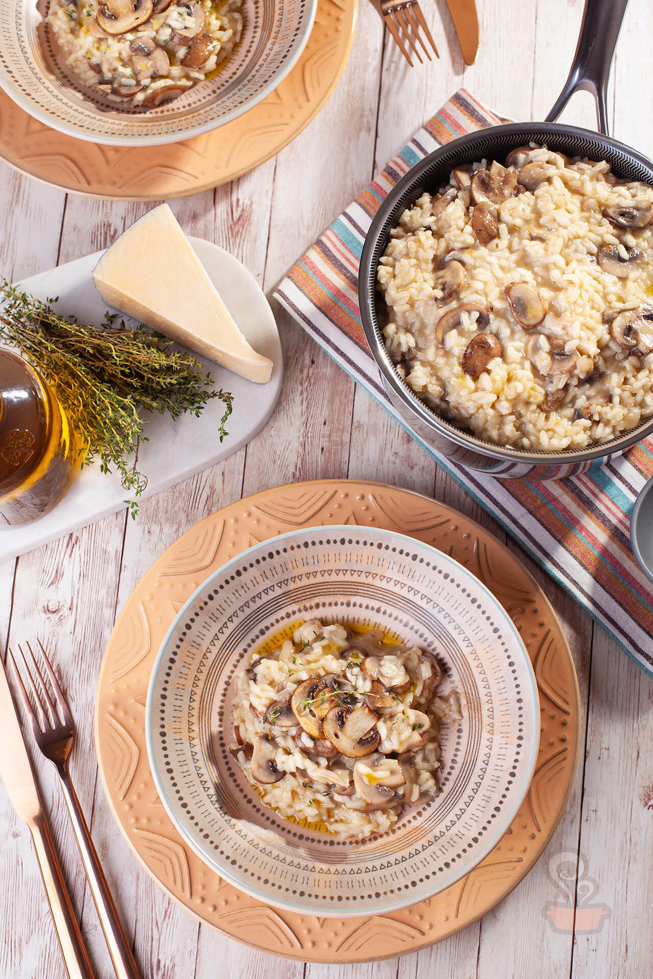 Risoto de cogumelos - foto: naminhapanela