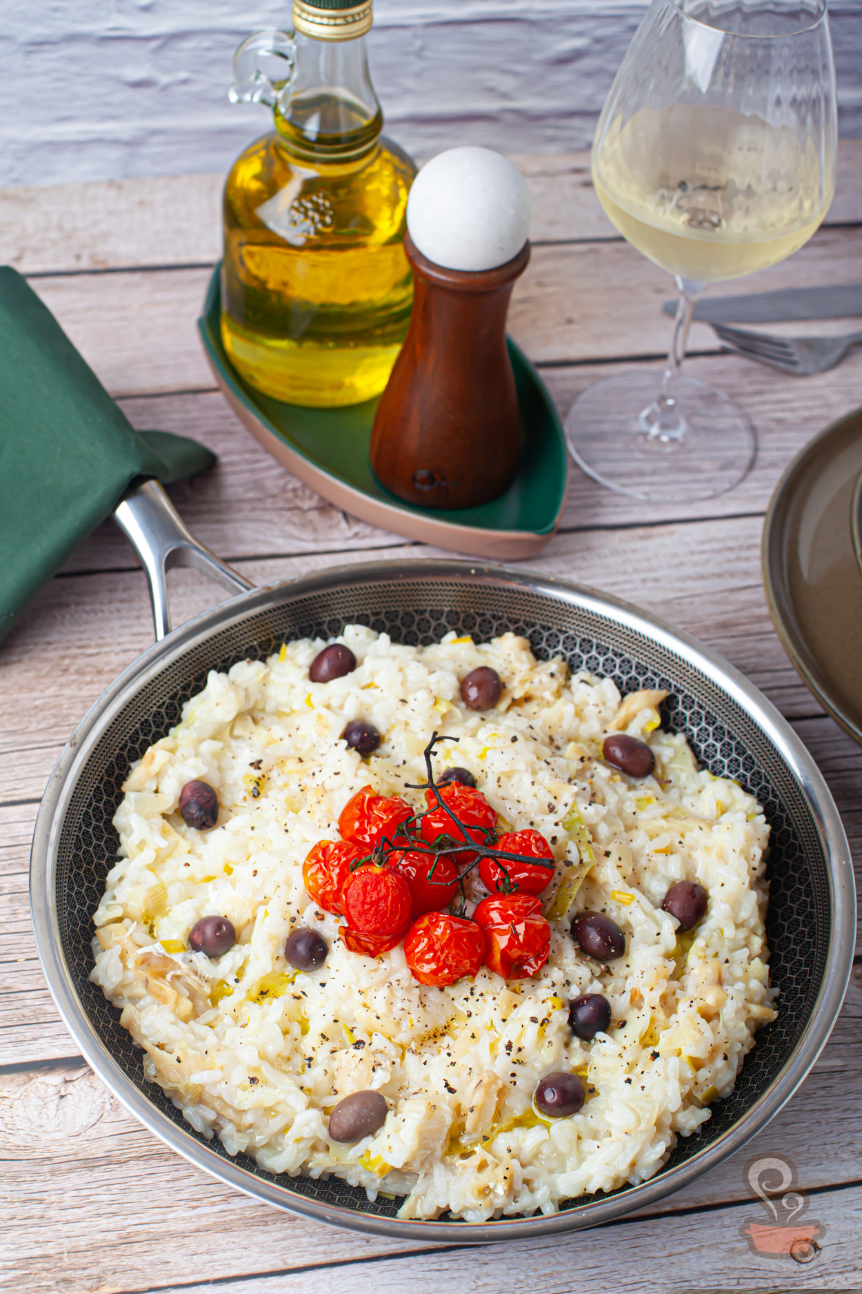 Risoto de bacalhau - foto: naminhapanela.com